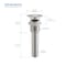 Kibi Pop Up Drain Stopper for Bathroom without Overflow KPW101BN - alternate 6